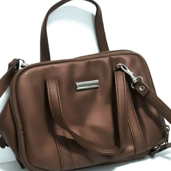 Womens bronze color Kathy Ireland multi compartment purse Bag - Picture 7 of 8